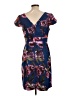 Moulinette Soeurs 100% Polyester Print Blue Casual Dress Size 12 - photo 2