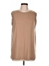 Unbranded Tan Sleeveless T-Shirt Size L - photo 1