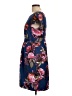Moulinette Soeurs 100% Polyester Print Blue Casual Dress Size 12 - photo 5
