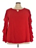 Sami & JO Red Long Sleeve Blouse Size 3X - photo 1