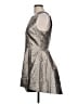 Sachin + Babi Metallic Silver Cocktail Dress Size 10 - photo 5