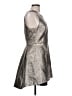Sachin + Babi Metallic Silver Cocktail Dress Size 10 - photo 4