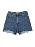 Zara Blue Denim Shorts Size 0 - photo 1