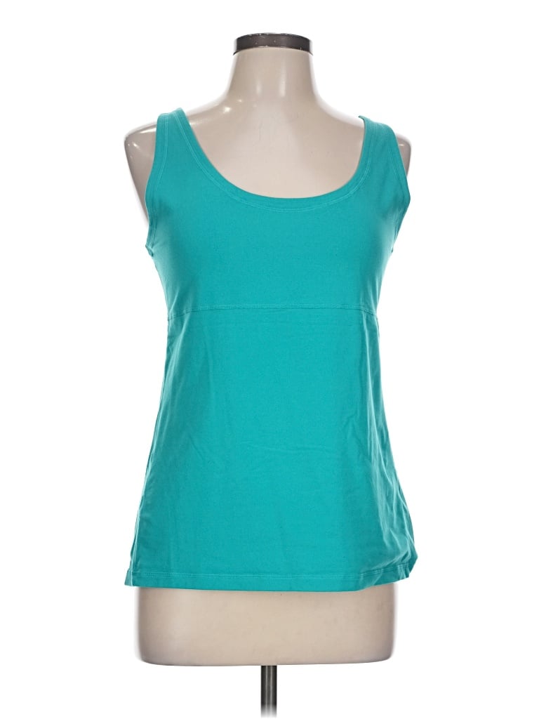 Pre-owned Lucy Tank Top Teal Strapless Neckline Tops