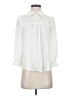 E&M Collection 100% Polyester Ivory Long Sleeve Blouse Size M - photo 1