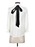 E&M Collection 100% Polyester Ivory Long Sleeve Blouse Size M - photo 2