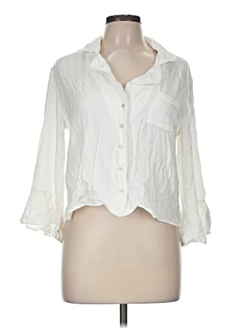 By Anthropologie 3/4 Sleeve Button-Down Shirt (view 1)