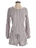 Cloth & Stone Stripes Gray Romper Size XS - photo 1