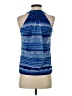 INC International Concepts 100% Polyester Blue Sleeveless Blouse Size XS - photo 2