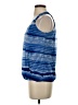 INC International Concepts 100% Polyester Blue Sleeveless Blouse Size XS - photo 5