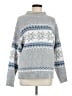 Unbranded 100% Polyester Print Blue Pullover Sweater Size M - photo 1