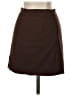OGL Solid Brown Casual Skirt Size XS - photo 2