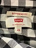 Levi's 100% Viscose Checkered-gingham Black 3/4 Sleeve Button-Down Shirt Size 2X - photo 7