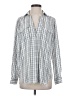 Ann Taylor 100% Polyester Silver Long Sleeve Blouse Size S - photo 1