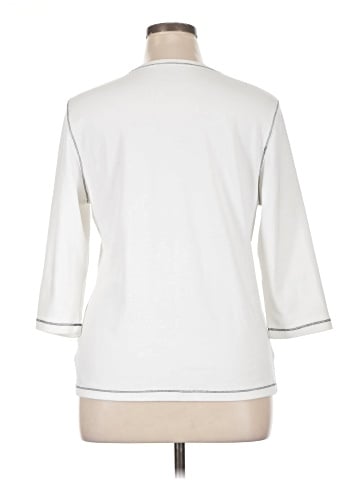 Karen Scott Sport 3/4 Sleeve Blouse (view 2)