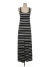 Aqua Stripes Black Casual Dress Size M - photo 1