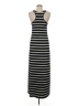 Aqua Stripes Black Casual Dress Size M - photo 2