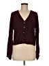 Express Burgundy Long Sleeve Blouse Size M - photo 1