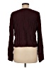 Express Burgundy Long Sleeve Blouse Size M - photo 2
