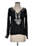 XOXO Black Long Sleeve Blouse Size S - photo 1