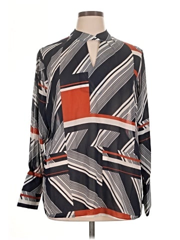 Ashley Stewart Long Sleeve Blouse (view 1)