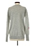 Aqua 100% Cashmere Graphic Gray Cashmere Pullover Sweater Size XS - photo 2