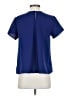 Uniqlo 100% Polyester Blue Short Sleeve Blouse Size XS - photo 2