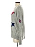 Aqua 100% Cashmere Graphic Gray Cashmere Pullover Sweater Size XS - photo 5
