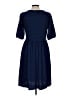 Gilli Solid Blue Casual Dress Size L - photo 2