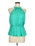 INC International Concepts Teal Sleeveless Blouse Size M - photo 1