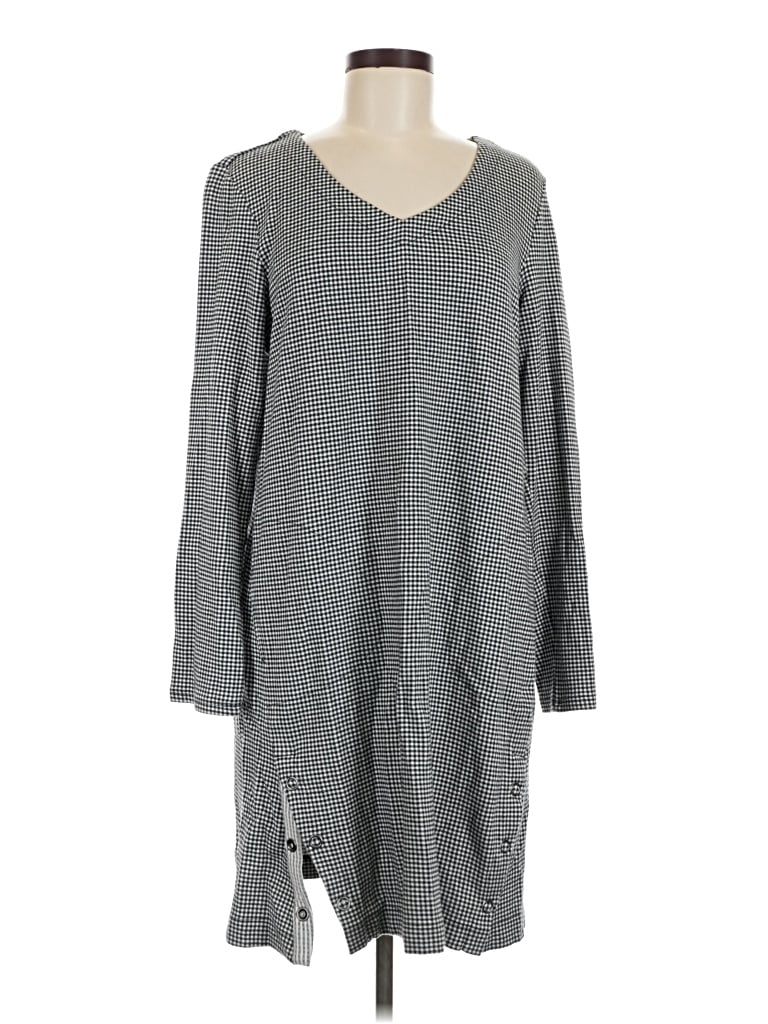 Pre-owned Jjill Casual Dress In Gray