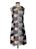 MICHAEL Michael Kors 100% Polyester Print Blue Casual Dress Size 00 - photo 1