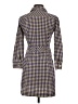 Theory Checkered-gingham Brown Casual Dress Size 2 - photo 2