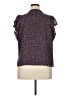 1.State 100% Polyester Purple Short Sleeve Blouse Size XL - photo 2