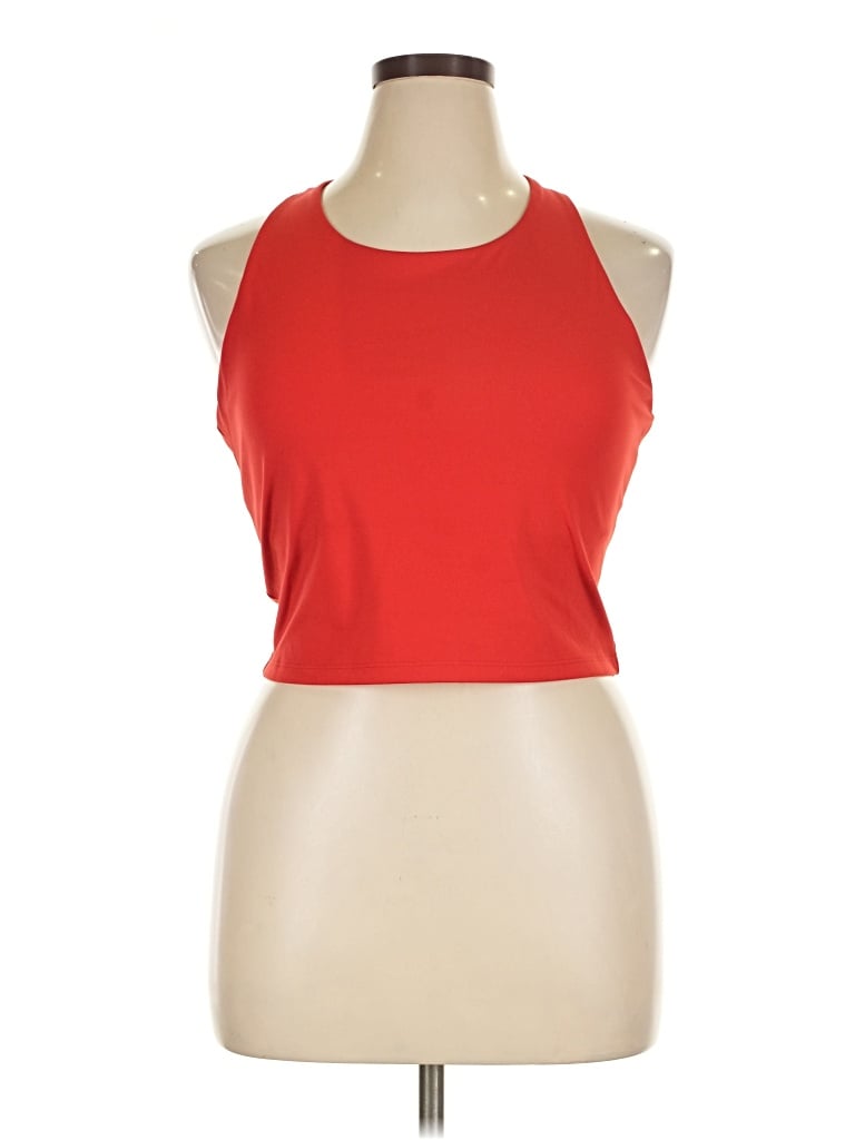 Pre-owned Gap Fit Tank Top Red Halter Neckline Tops
