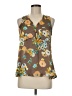 Hale Bob 100% Polyester Brown Tank Top Size M - photo 1