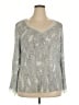 Alfani 100% Silk Gray Blouse Size 18 - photo 1