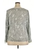 Alfani 100% Silk Gray Blouse Size 18 - photo 2