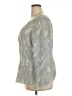 Alfani 100% Silk Gray Blouse Size 18 - photo 5