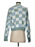 Shein Checkered-gingham Blue Pullover Sweater Size 4 - photo 2