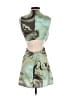 ASOS 100% Polyester Print Green Cocktail Dress Size 4 - photo 2