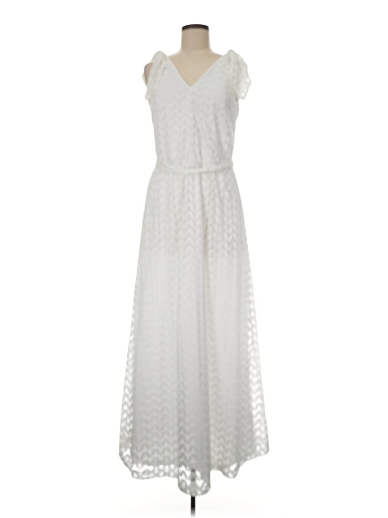Pre-owned Donna Ricco Casual Dress In White