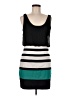 Express 100% Polyester Color Block Black Casual Dress Size M - photo 1