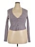 Torrid Gray Purple Cardigan Size 2X Plus (2) - photo 1