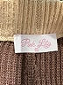 Pink Lily Stripes Brown Shorts Size XL - photo 3