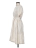 OAK + FORT 100% Polyester Ivory Casual Dress Size S - photo 5