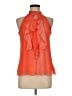 Iz Byer 100% Polyester Orange Sleeveless Blouse Size M - photo 1