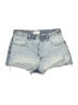 Zara Blue Denim Shorts Size 8 - photo 1