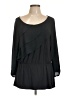 Deletta Black Long Sleeve Blouse Size L - photo 1