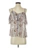 Paige 100% Silk Silver Ivory Sleeveless Silk Top Size XS - photo 1